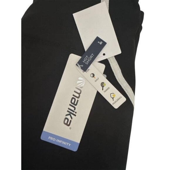 MARIKA Womens Black MId Rise Dynah Performance Biker Shorts Sz M New - Picture 5 of 8